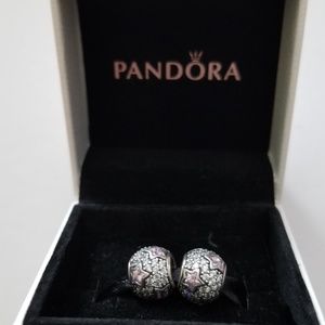 nwt  pandora pink wish upon a star charms